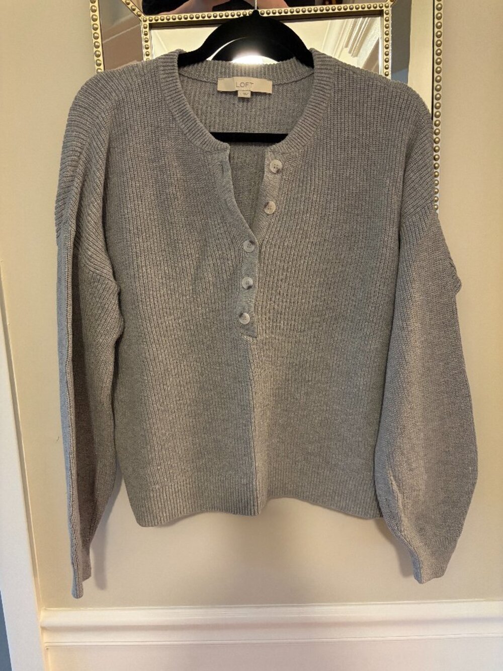 Loft Gray Sweater, Size L